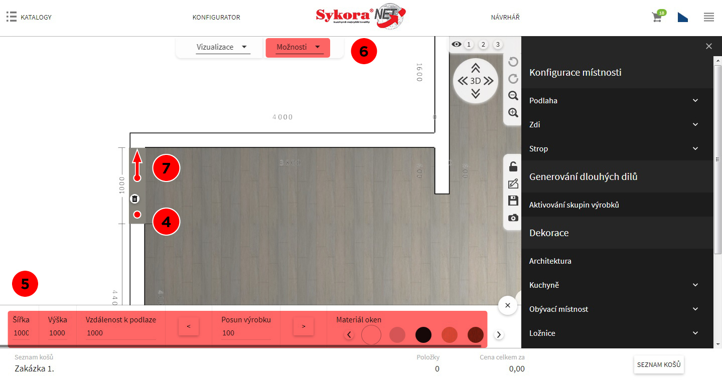 Kreslení dvěří a oken Kreslení dvěří a oken