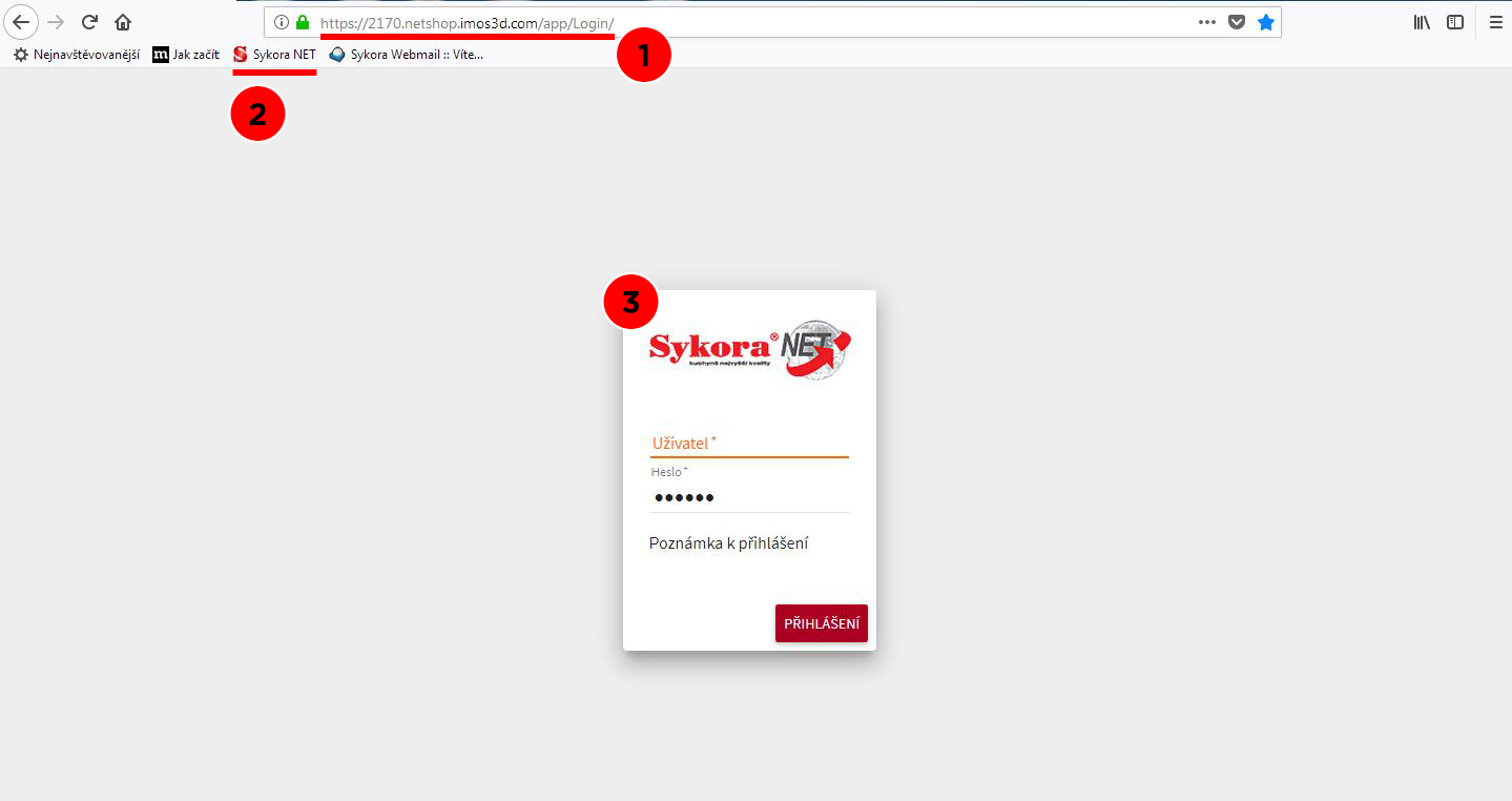 Přihlášení Přihlášení